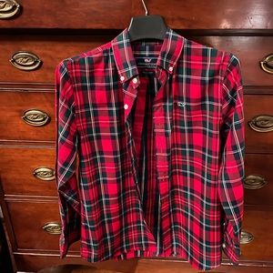 Vineyard Vines boys plaid button down